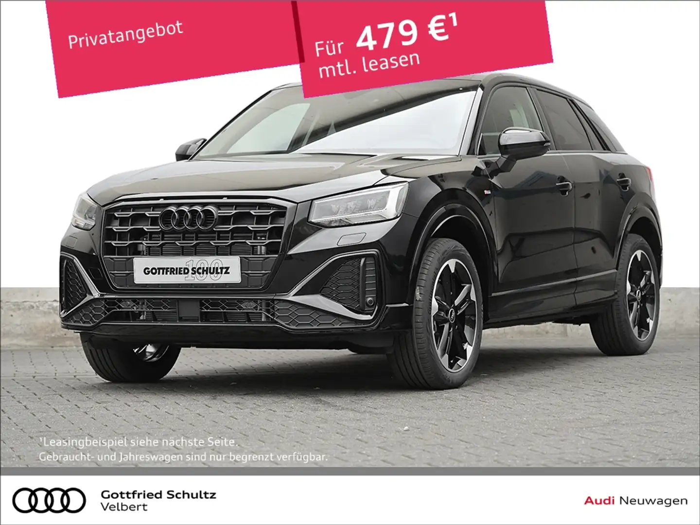 Audi Q2 LINE 35 TFSI # Top-Ausstattung # S line # Schwarz - 1