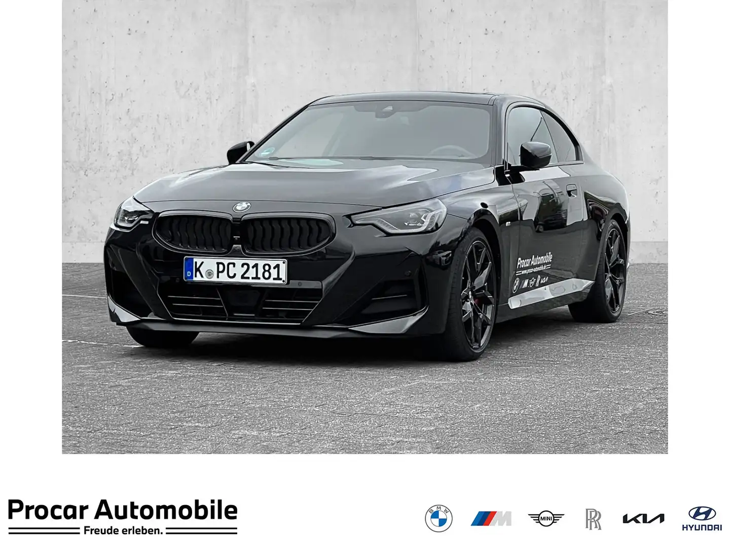 BMW 218 i Coupé * M Sportpaket * Glasdach * Rückfahrkamera Noir - 1