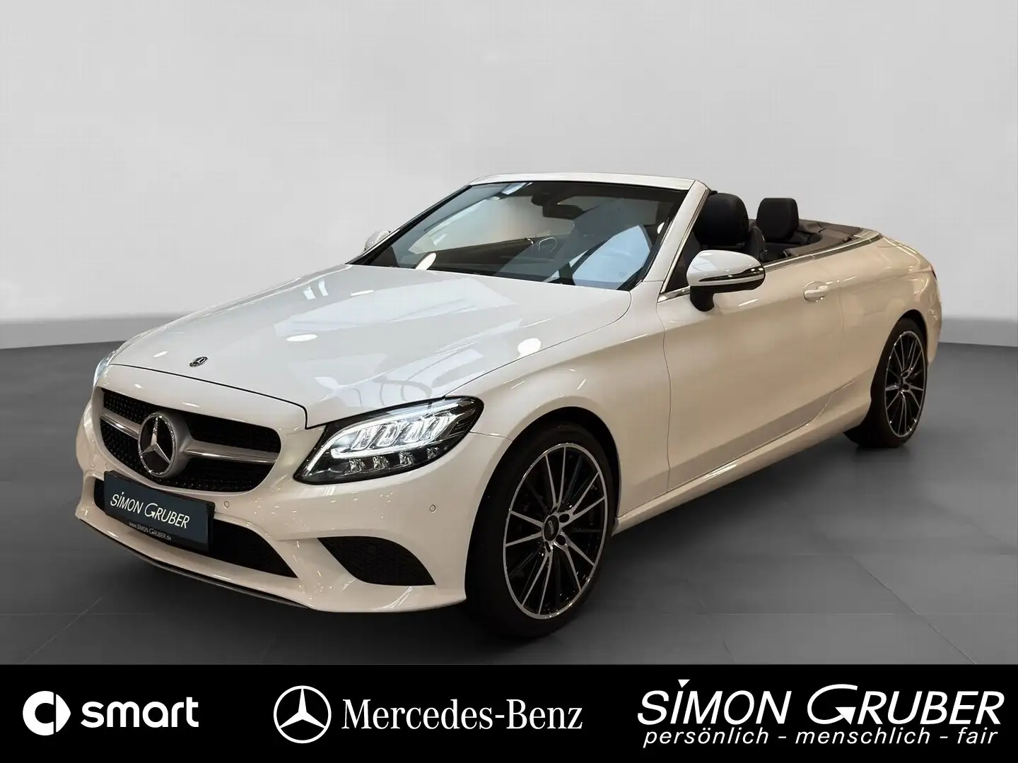 Mercedes-Benz C 300 Cabrio Burmester Navi CarPlay LED Kamera Blanc - 1