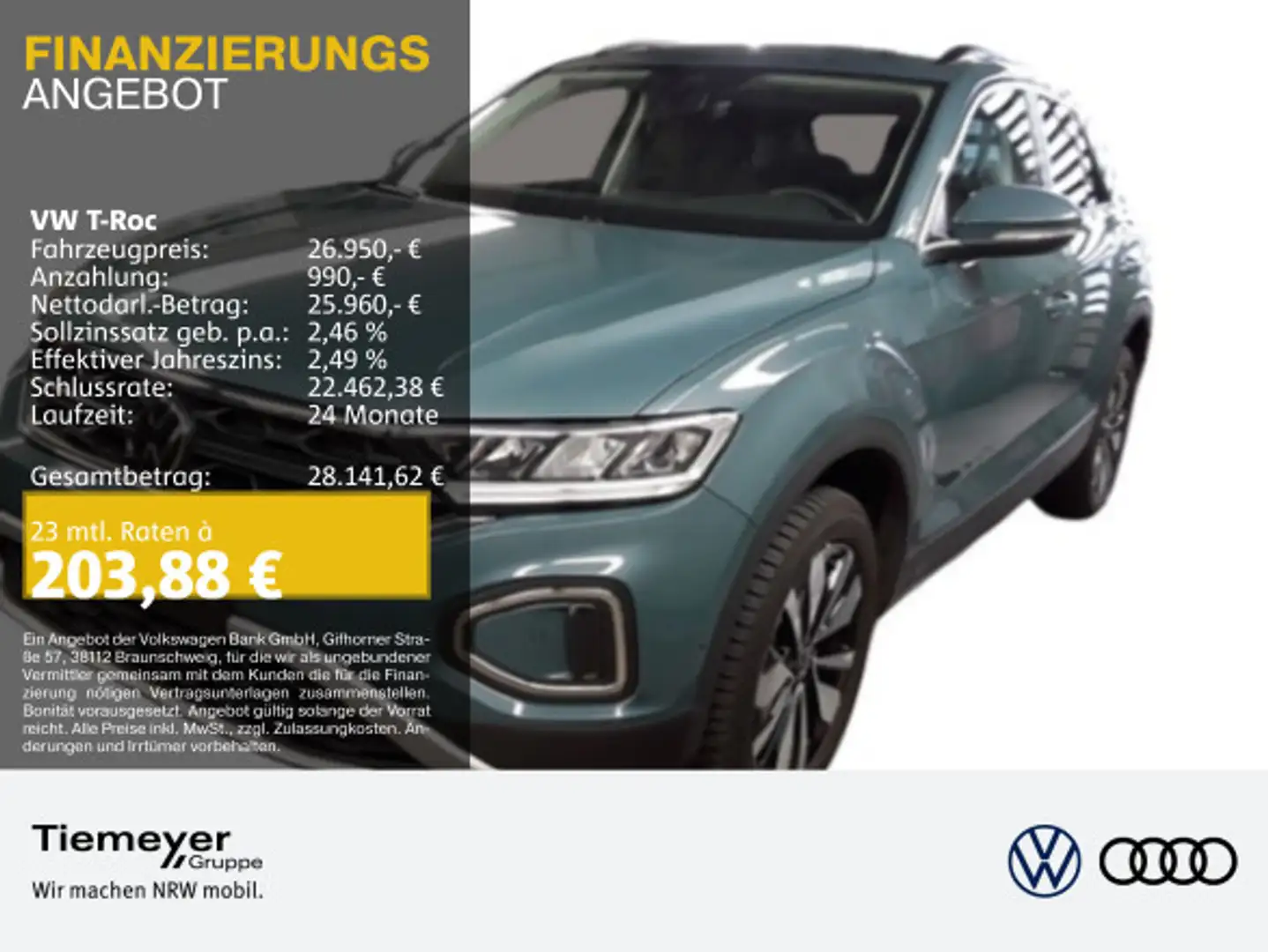 Volkswagen T-Roc 1.5 TSI DSG MOVE LM17 NAVI SITZHZ PDC Blauw - 1