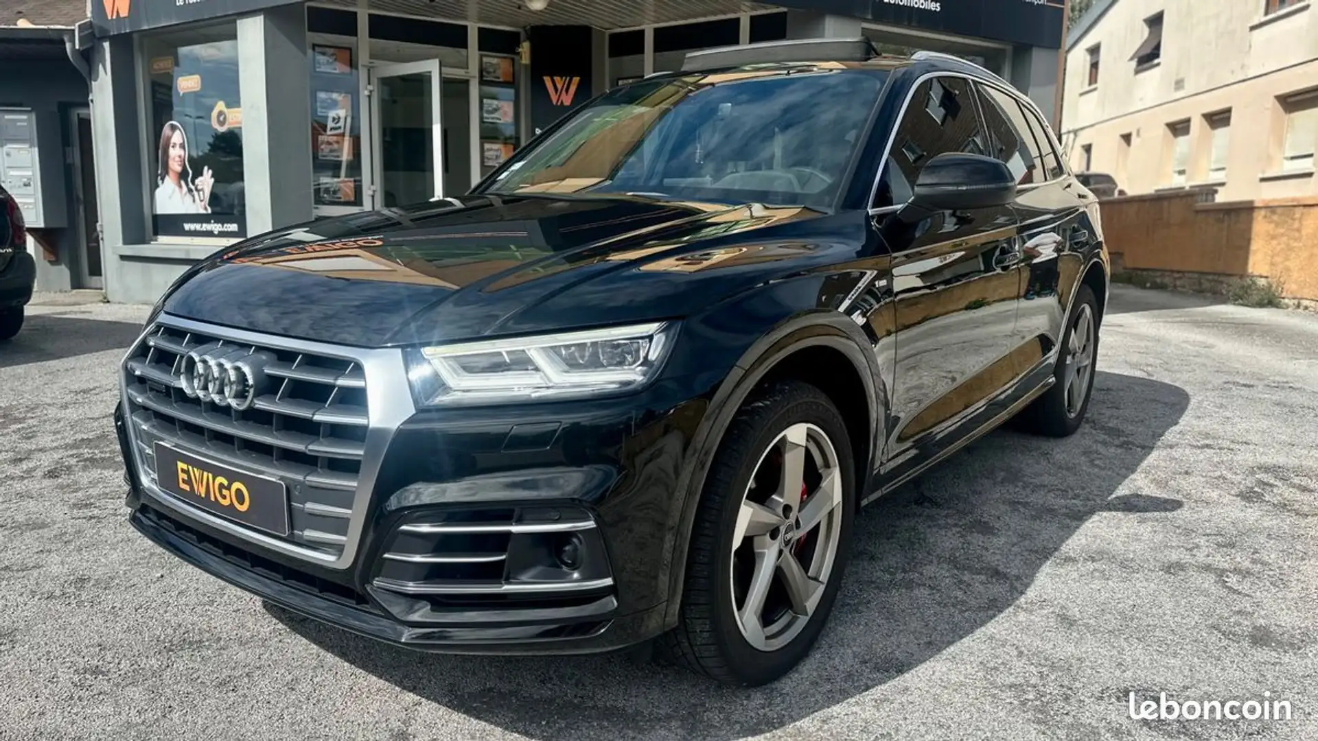 Audi Q5 3.0 50 tdi 286ch s-line quattro toit ouvrant sieges cuir carplay camera tiptronic bva Noir - 1