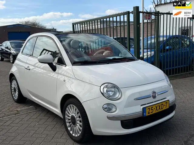 Fiat 500C 0.9 TwinAir Lounge Cabriolet leerbekeleding 2e eig