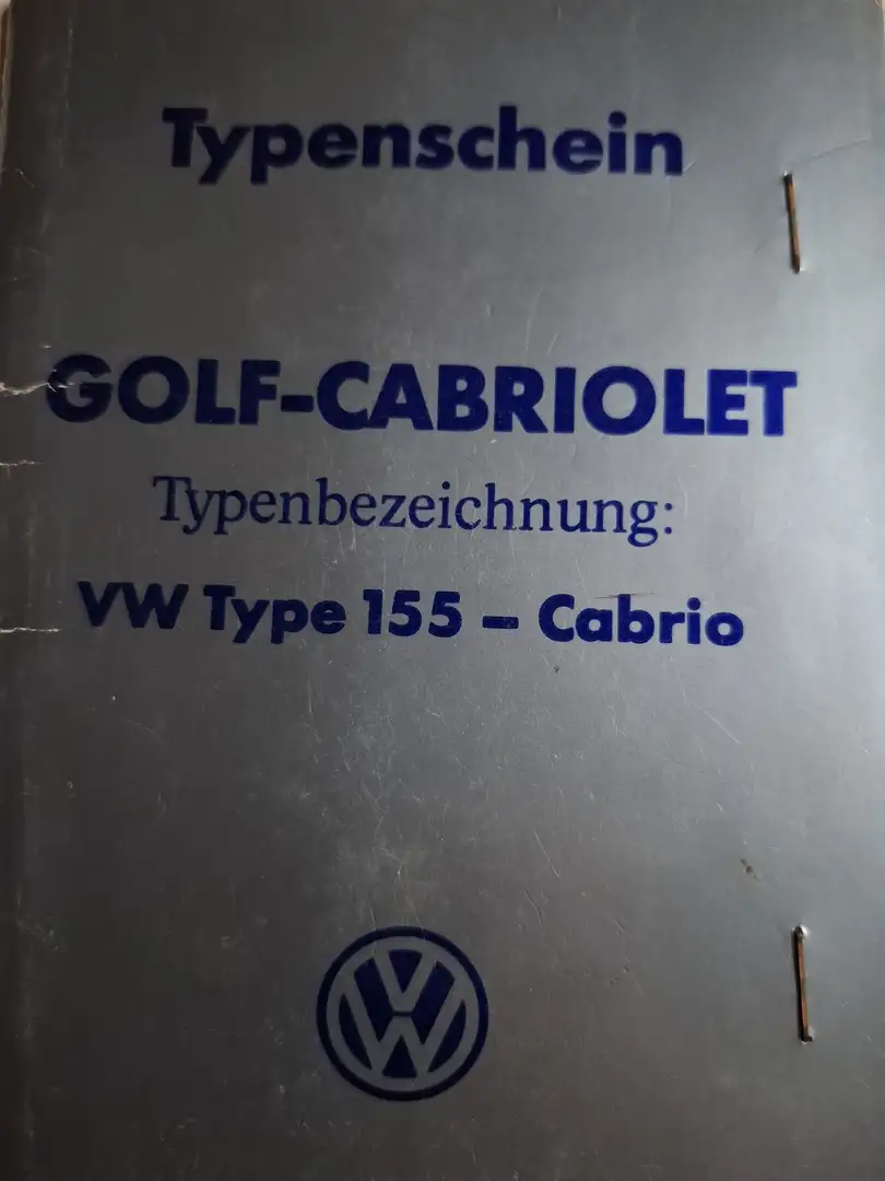 Volkswagen Golf Cabriolet Cabrio Karmann Schwarz - 1
