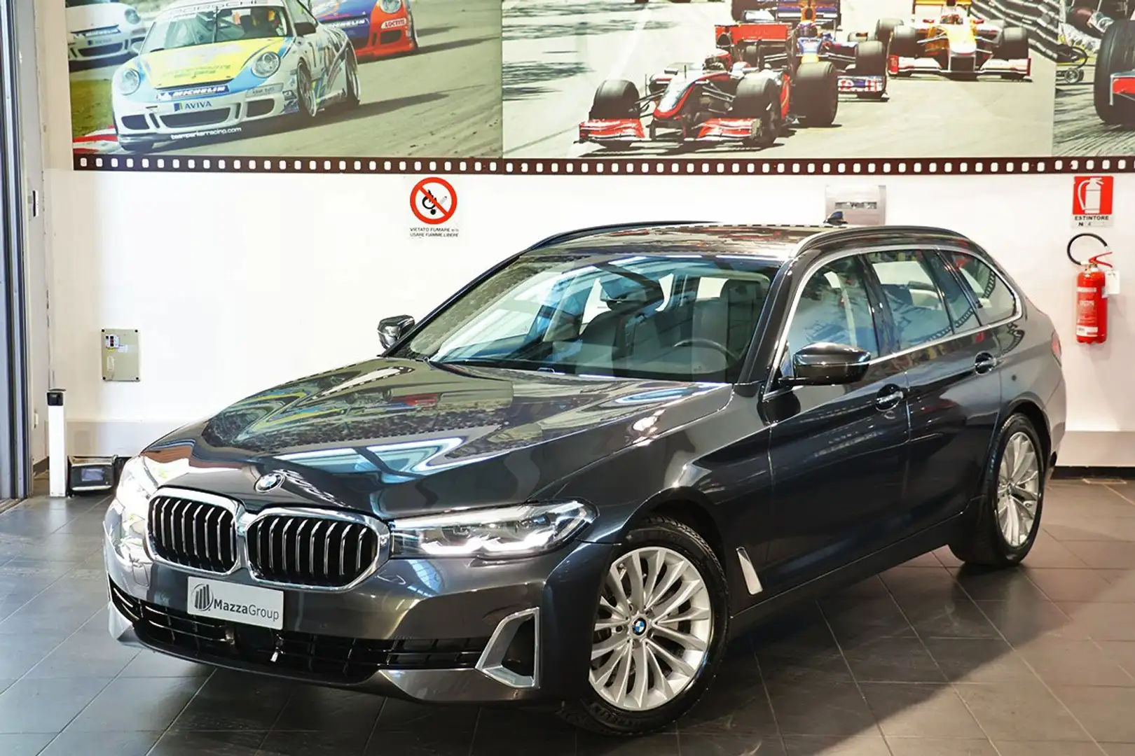 BMW 520 d 48V Touring Luxury - ADAS/COCKPIT PRO/PELLE Gris - 1