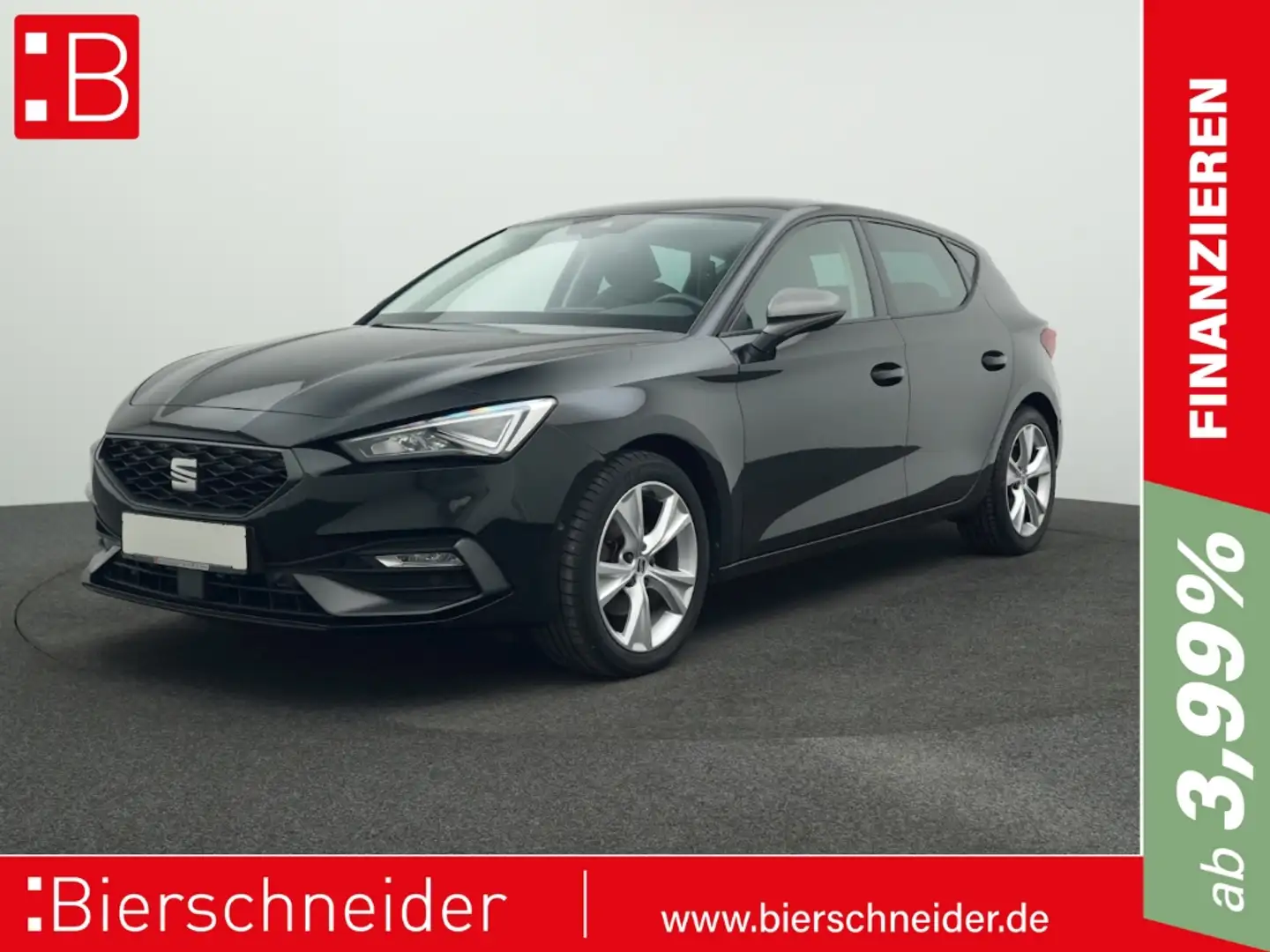 SEAT Leon 1.5 eTSI DSG FR NAVI ACC RFK SHZ Schwarz - 1