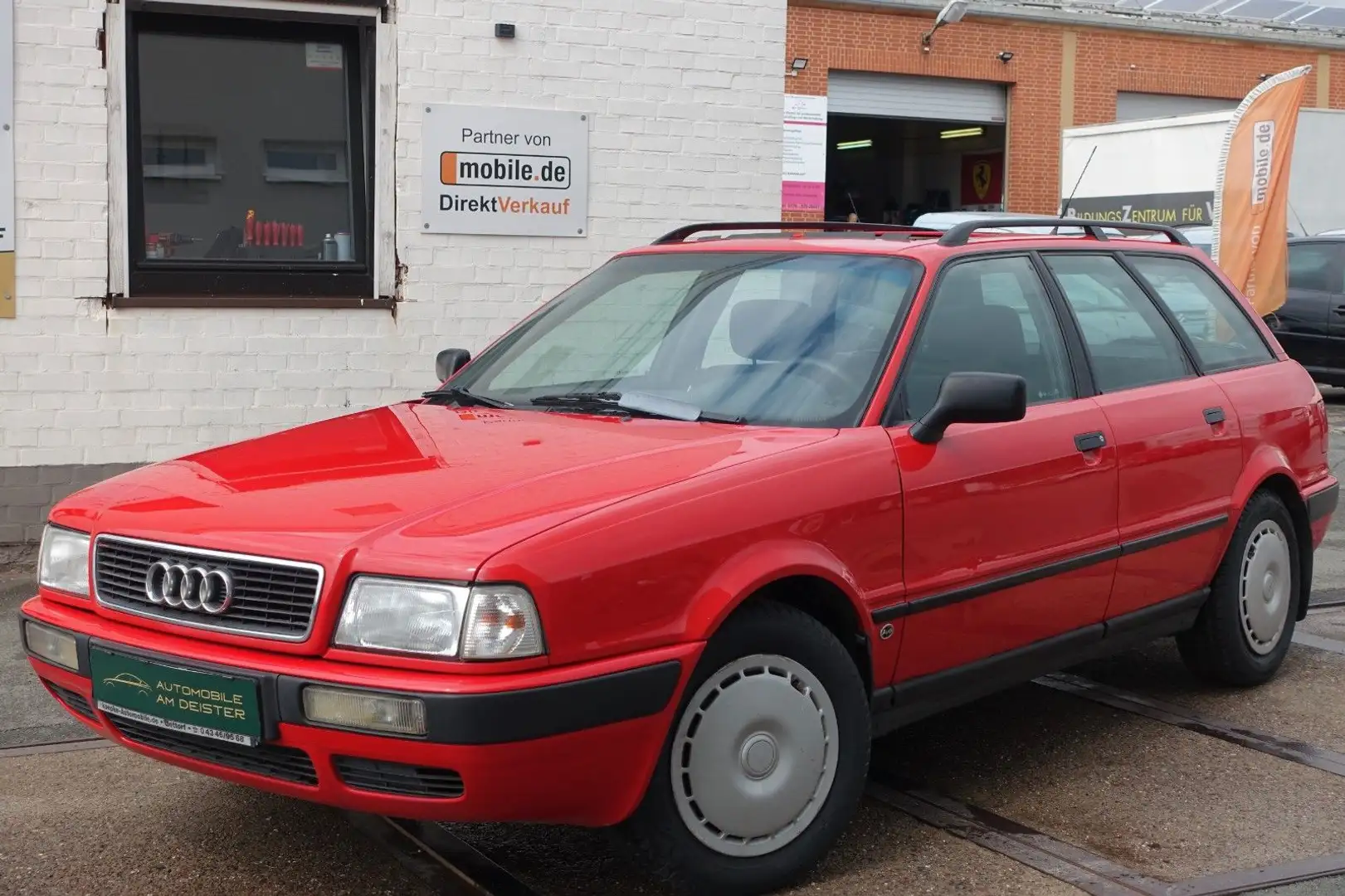 Audi 80 2.0 E Avant*SERVO*SD*AHK*TÜV+ZR+WAPU-NEU*H-ZU Rot - 2