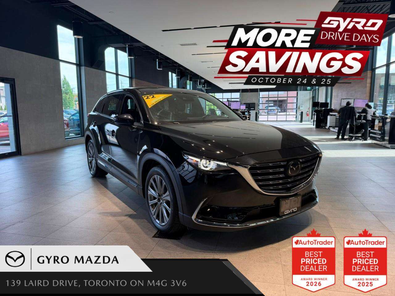 BLACK/BLACK 2022 Mazda CX-9 SUV / Crossover All-Wheel Drive Automatic