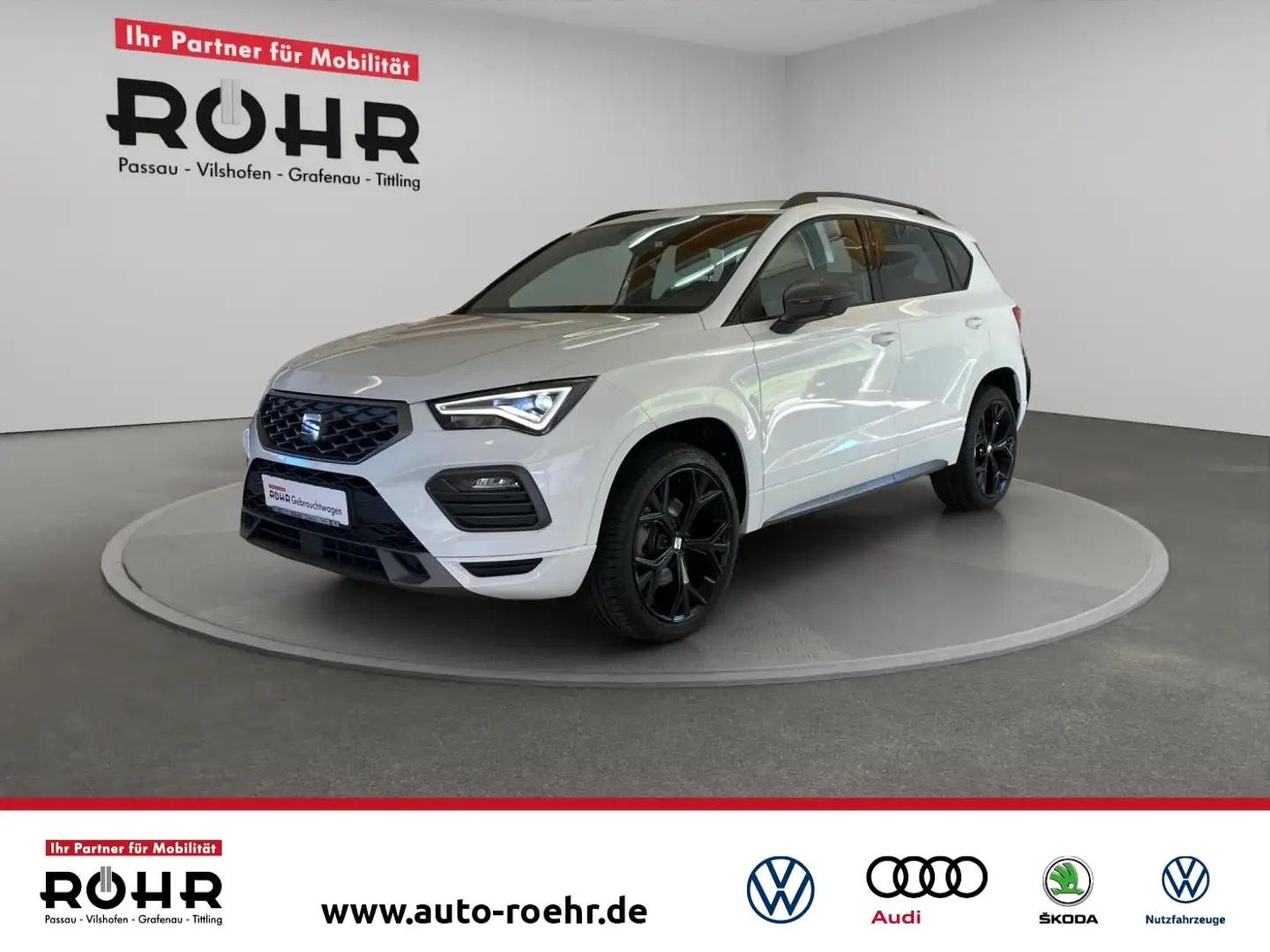 SEAT Ateca FR (Garantie 06/2027.SHZ.Navi.LED.DAB.EPH) Weiß - 1