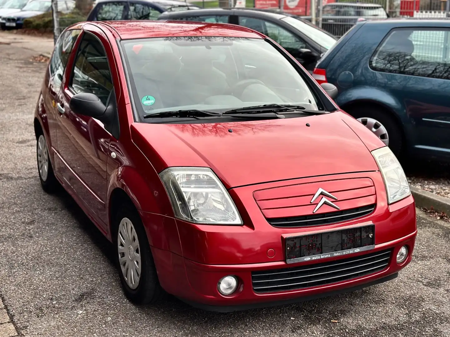 Citroen C2 Confort 1.4 TÜV/INSP.NEU*KLIMA* Rouge - 1