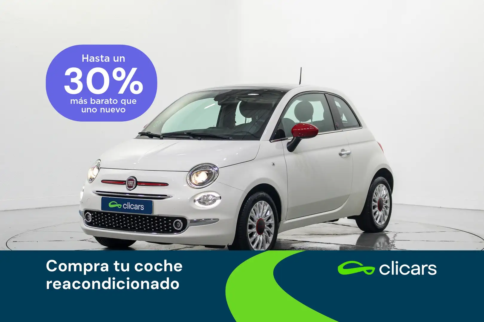 Fiat 500 1.0 Hybrid Red 52kW Bianco - 1