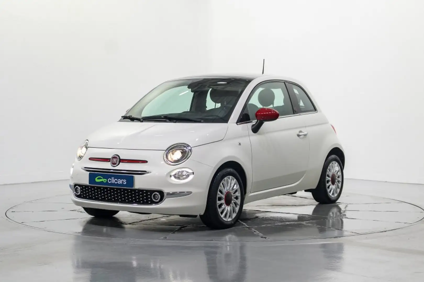 Fiat 500 1.0 Hybrid Red 52kW Wit - 1