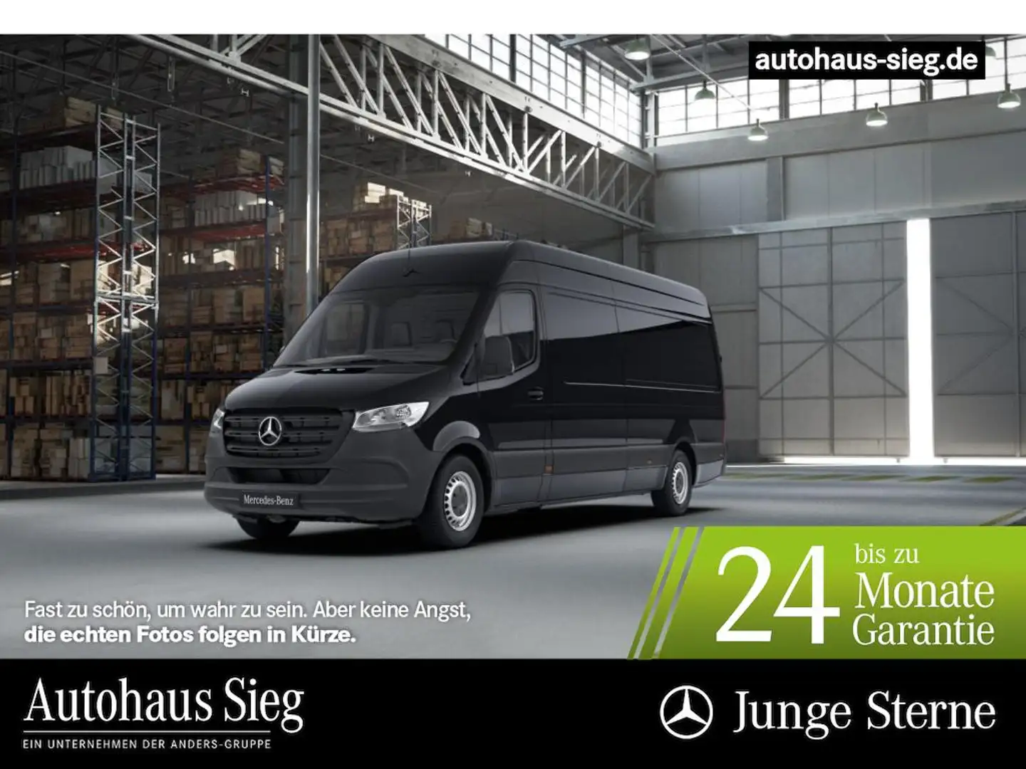 Mercedes-Benz Sprinter 317 Mixto L3H2 Klima*MBUX*Kamera*AHK Zwart - 1