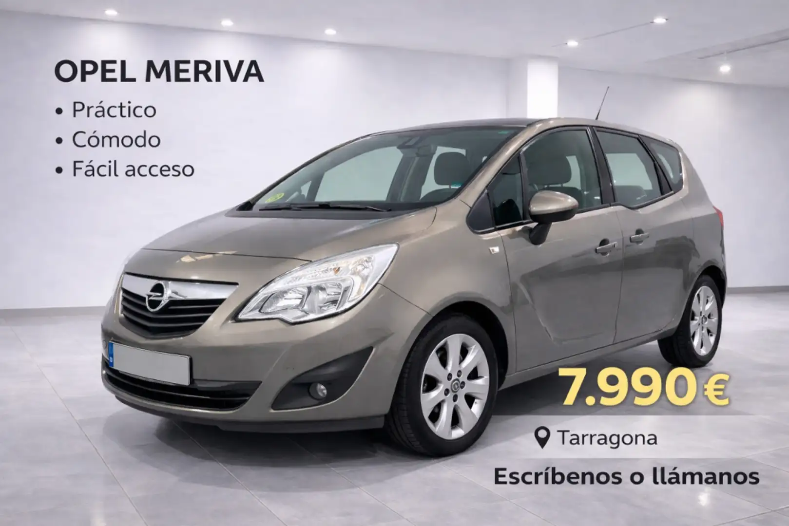 Opel Meriva 1.7CDTi Selective 110 Gris - 1