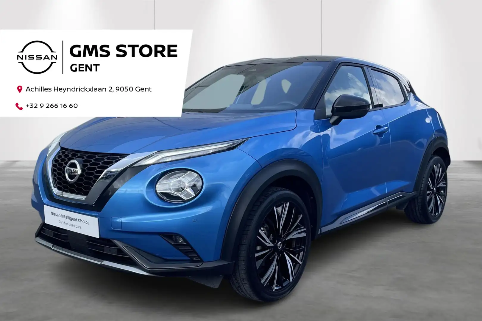 Nissan Juke N-design 1.0 DCT GPS / Camera / Parkeersensoren / Blauw - 1