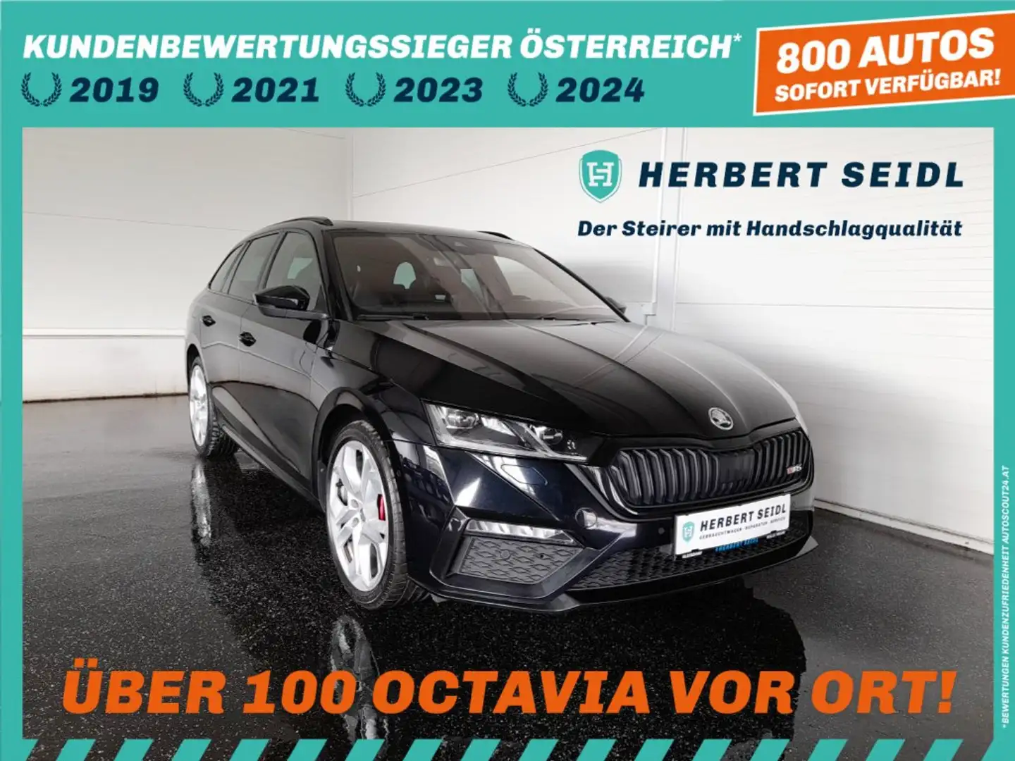 Skoda Octavia Combi RS PHEV 150/245 DSG *SKY / 19 ZOLL / RS-EXKLUSIV INTERIEUR / STANDHZG / DCC / MATRIX-LED / HEAD-UP / VIRTUELL* Schwarz - 1