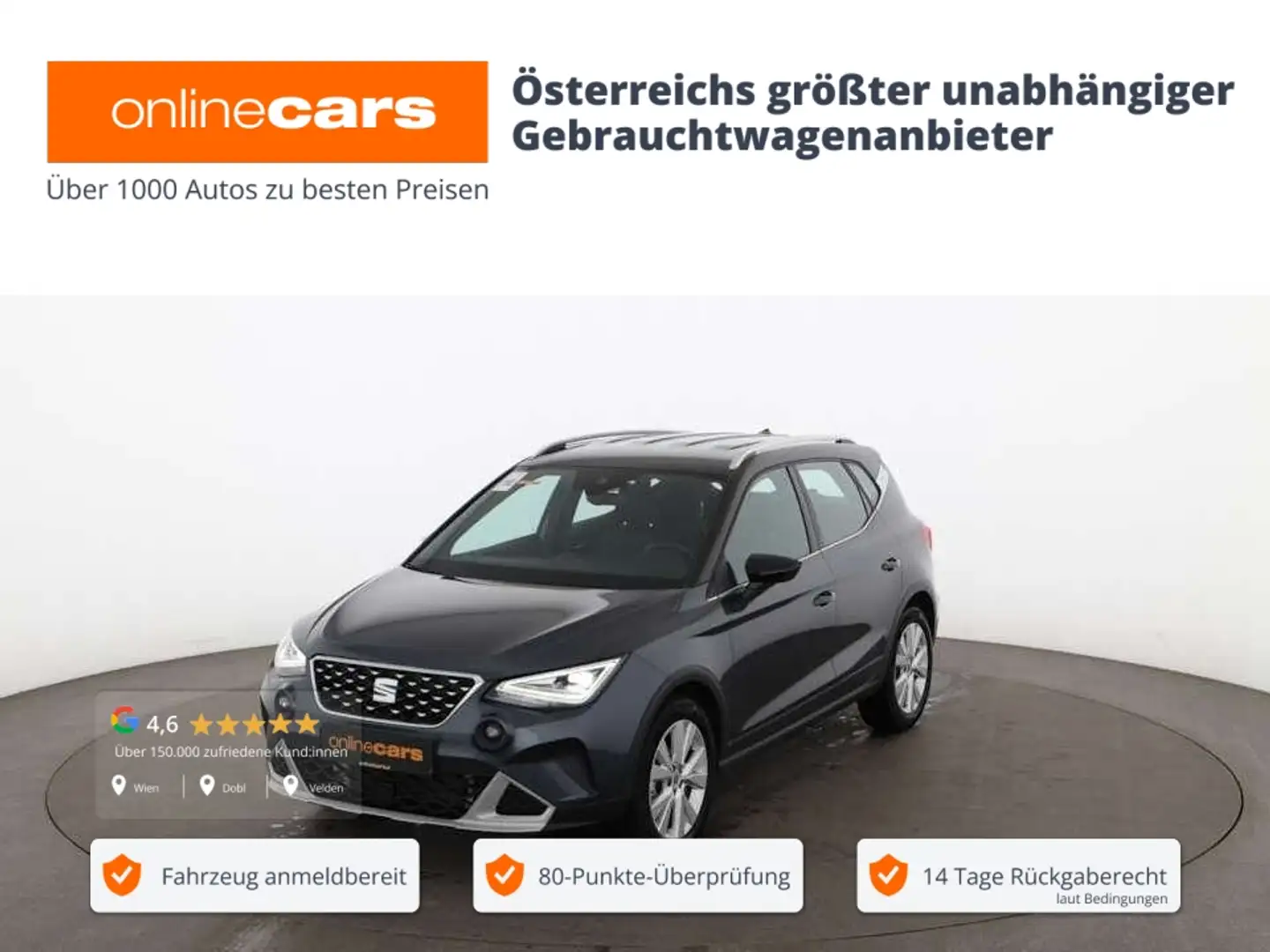 SEAT Arona 1.0 TSI Xperience Aut LED ASSIST TEMPOMAT Grau - 1