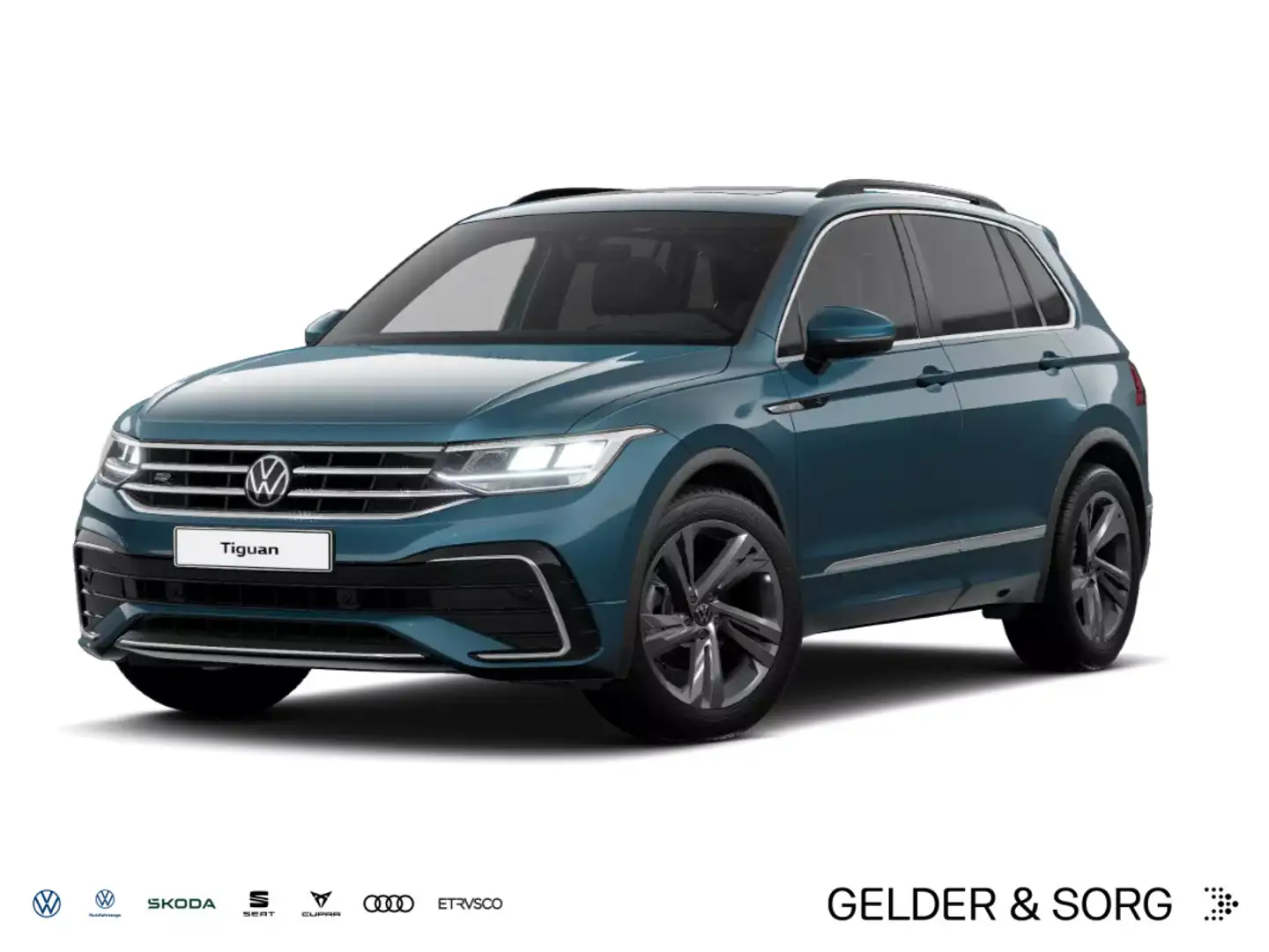 Volkswagen Tiguan 2.0 TDI R-Line*Leder*Stand*Pano*AHK*RFK* Blau - 1