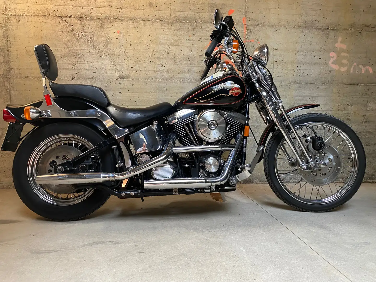 Harley-Davidson Softail Springer evolution 1340 85esimo ann Nero - 2