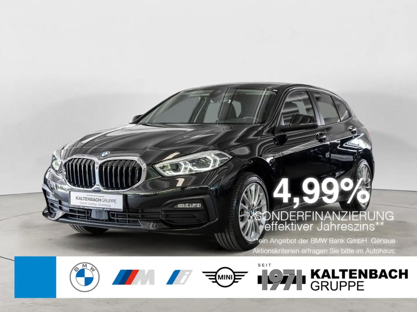 BMW 118 i Advantage LED ACC NAVI KAMERA LENKRADHZ. Schwarz - 1