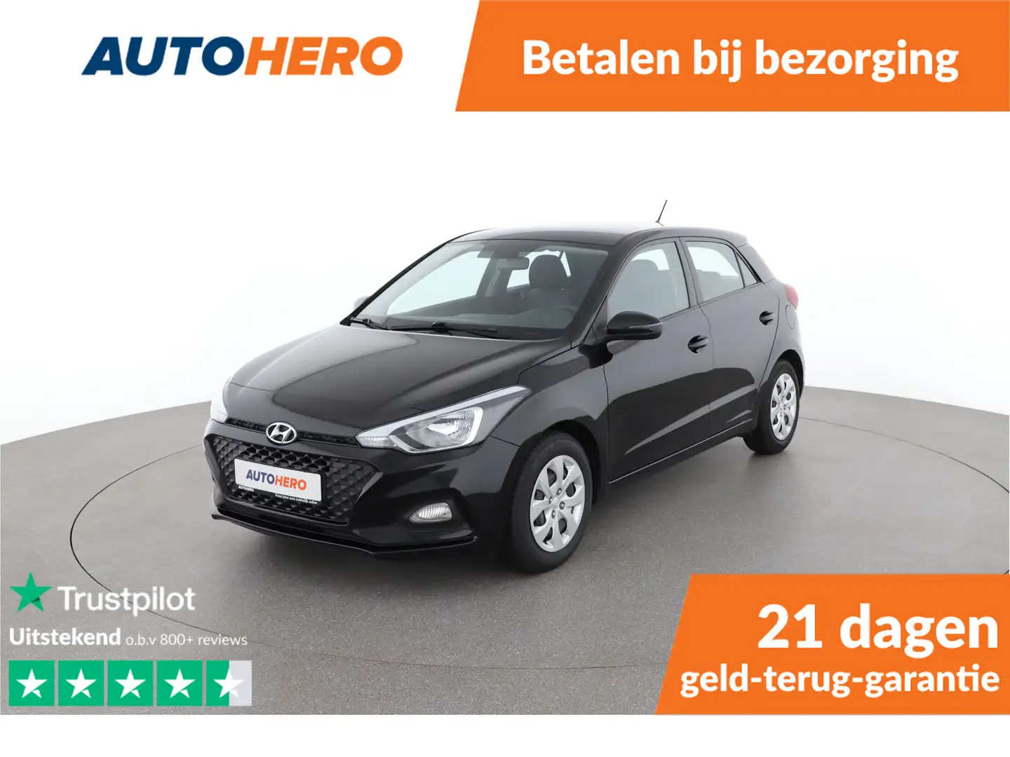 Hyundai i20 1.2 Active 75PK | NS58675 | Airco | AUX | USB | Ra Zwart - 1