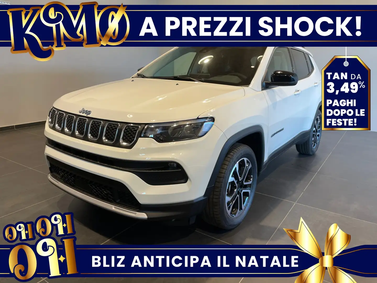 Jeep Compass Plug-In Hybrid My22 Limited 1.3 Turbo T4 Phev 4xe Blanc - 1