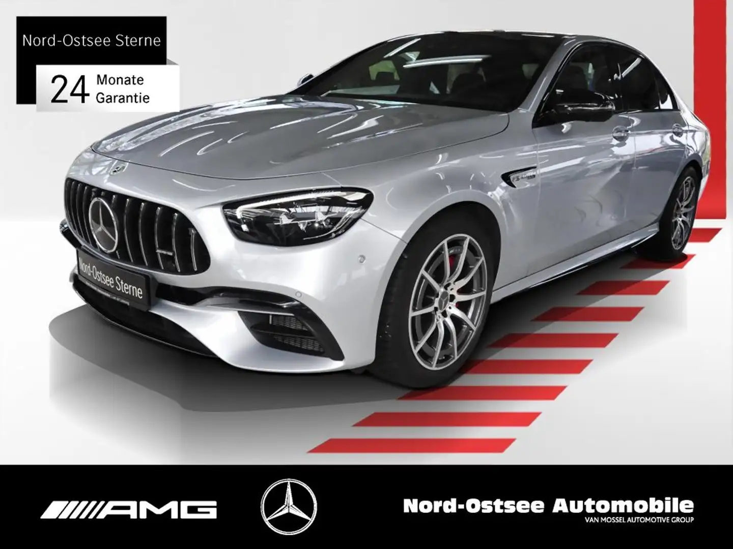 Mercedes-Benz E 63 AMG S 4M+ 360° Pano Night Wiedescreen HUD Argent - 1
