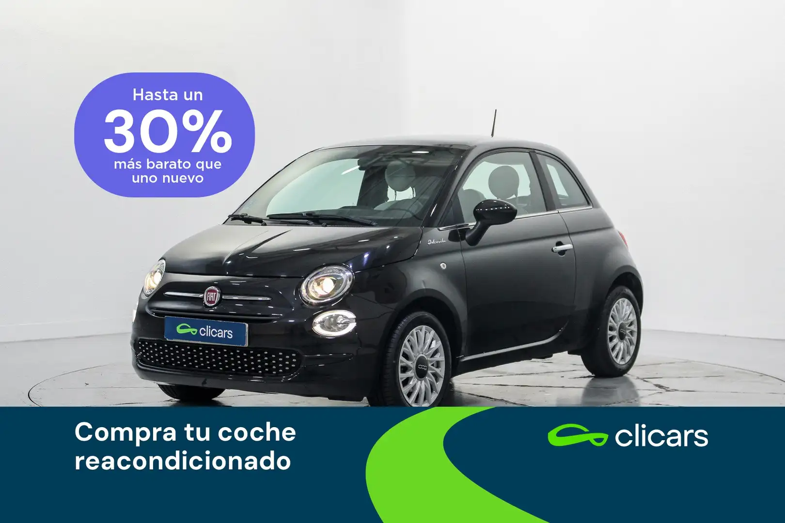 Fiat 500 1.0 Hybrid Dolcevita 52kW Noir - 1