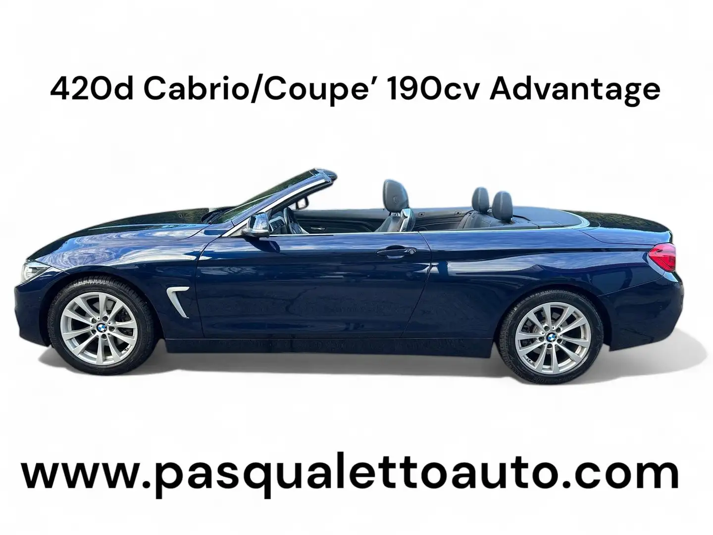 BMW 420 420d Cabrio Advantage Modrá - 1