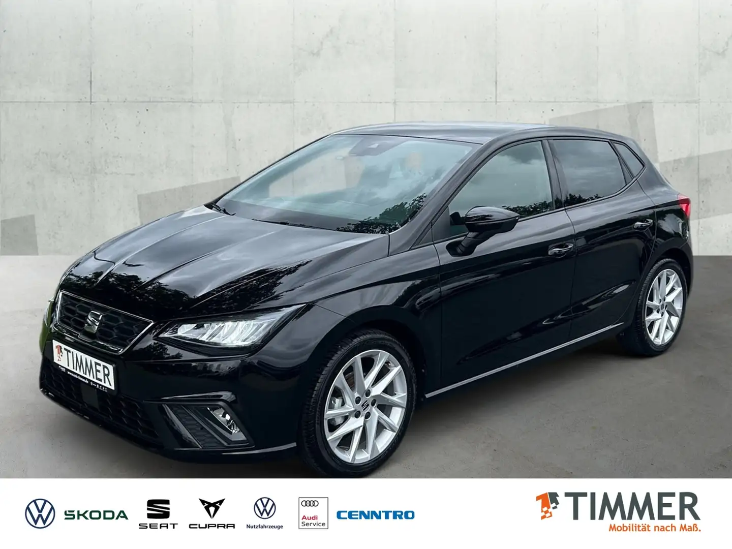 SEAT Ibiza 1.0 TSI FR-LINE *LED *ACC *VIRTUAL *LM17" *APP-CO Zwart - 1
