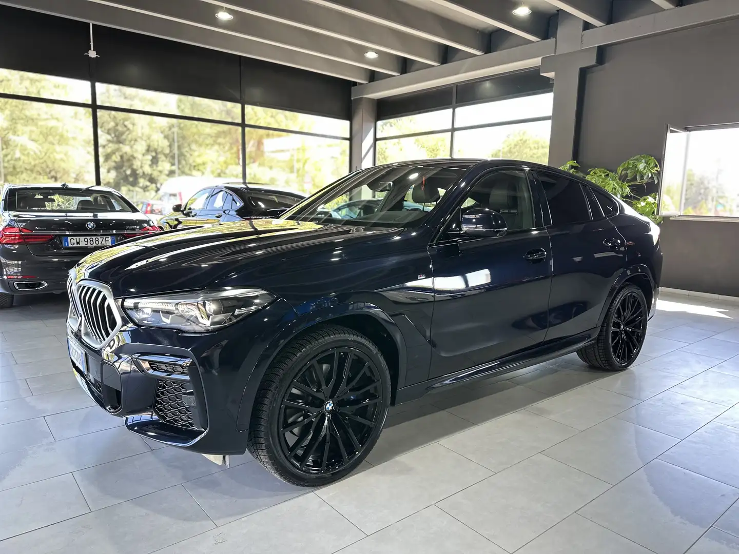 BMW X6 xdrive30d mhev 48V Msport auto Blu/Azzurro - 2