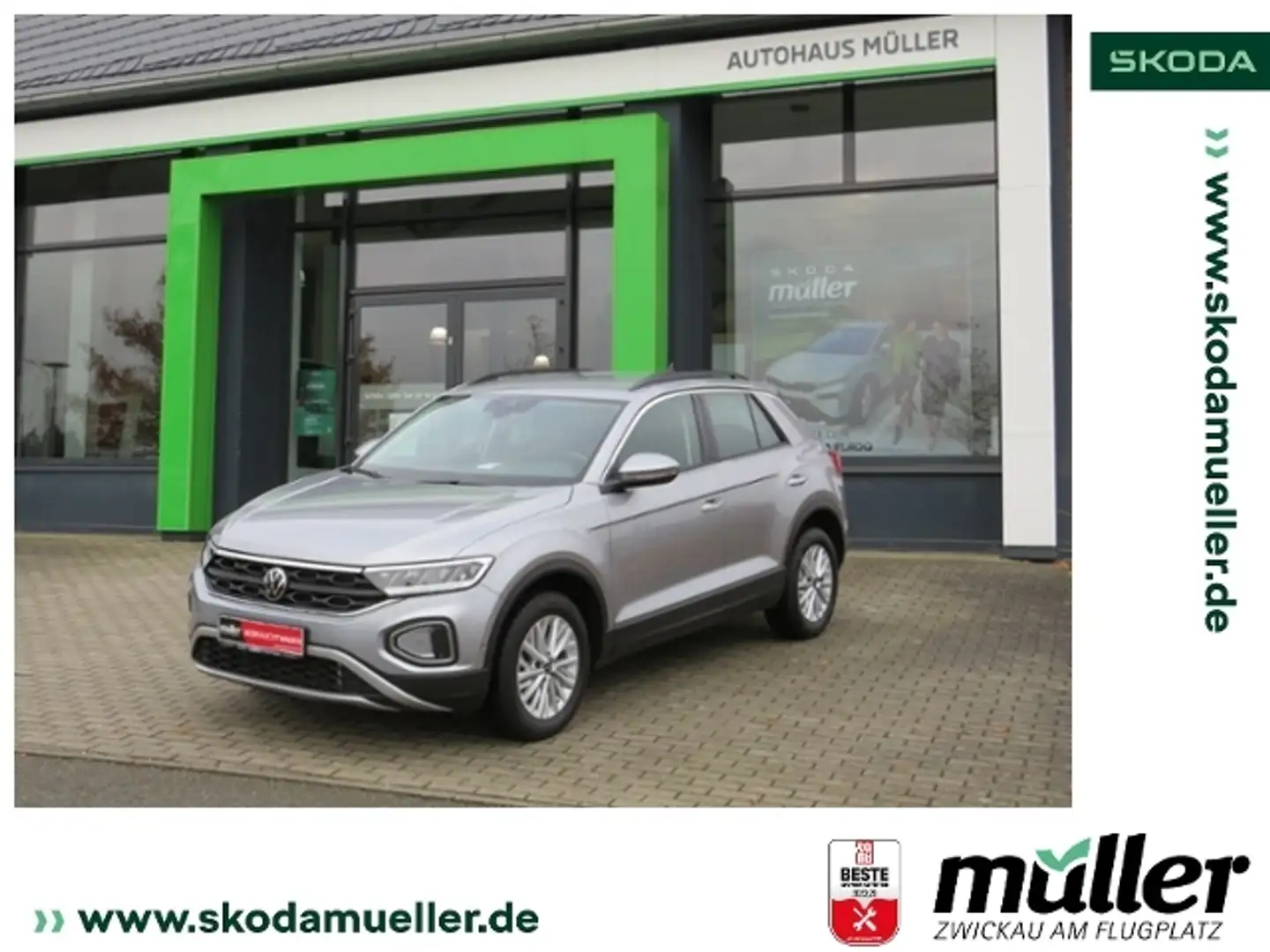 Volkswagen T-Roc Life 1.5TSI 110kW RFK SHZ KLIMA Argent - 1