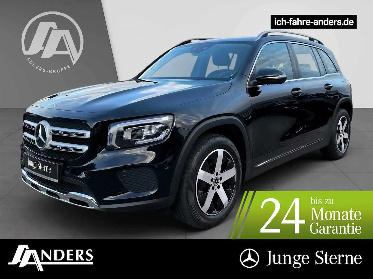 Mercedes-Benz GLB 220 d 4M Progressive+MBUX+SHZ+LED+PD+Kam+AHK Schwarz - 1