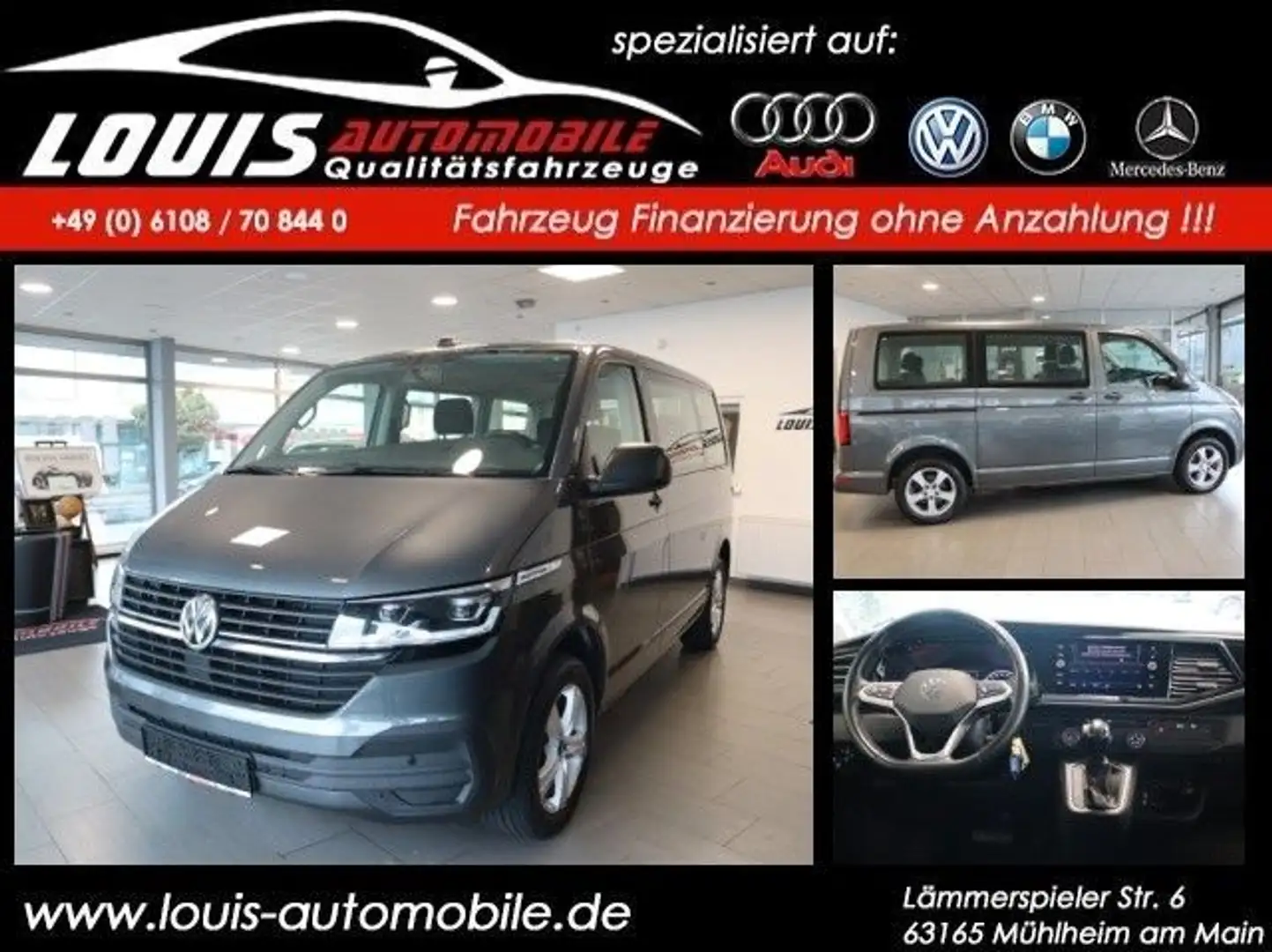 Volkswagen T6 Multivan Autom./Navi/Klima/Tempomat/Garantie Gris - 1