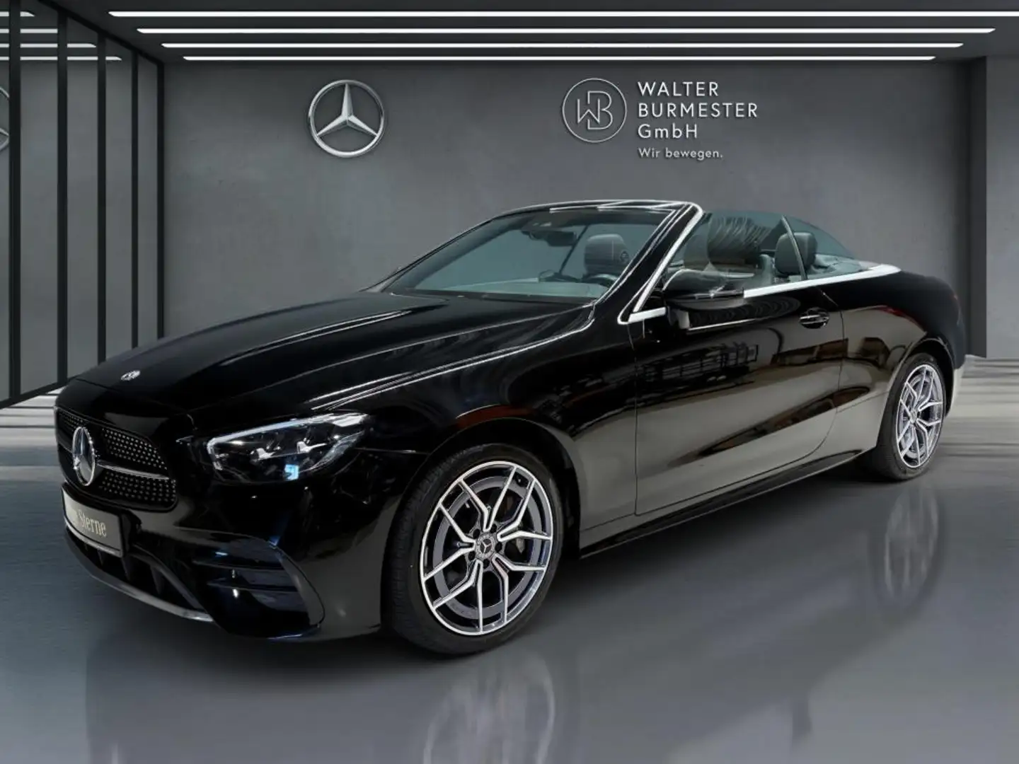Mercedes-Benz E 400 d 4M Cab. +AMG+LED+Airscarf+Kamera+Leder Noir - 1