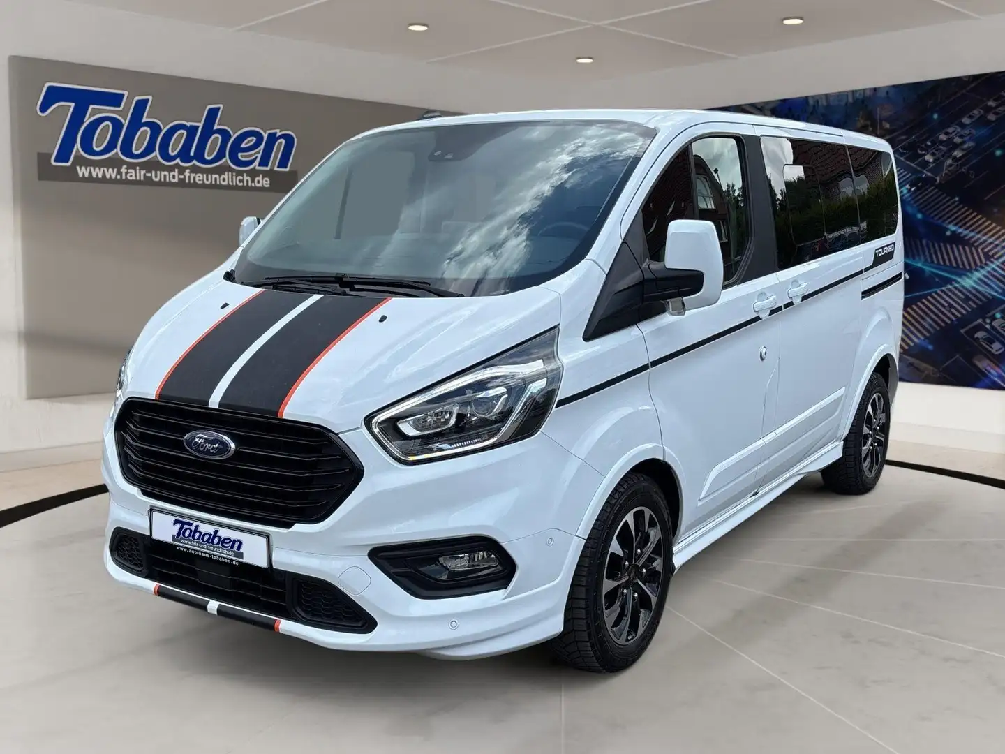 Ford Tourneo Custom L1 Sport + ACC + NAVI + 230V Blanco - 1