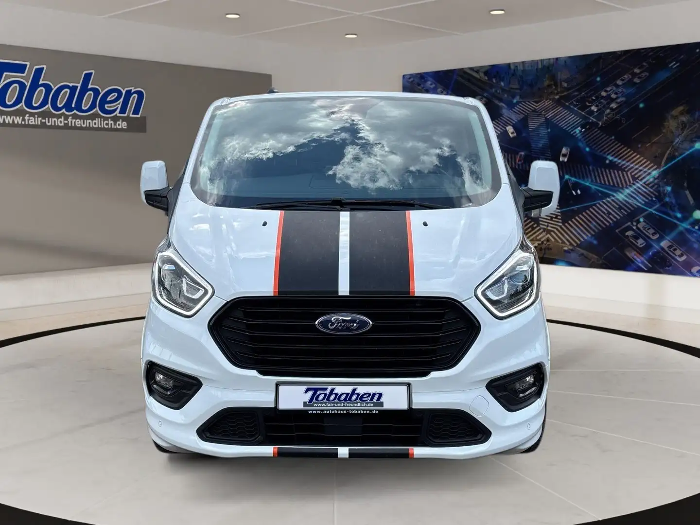 Ford Tourneo Custom L1 Sport + ACC + NAVI + 230V Blanco - 2