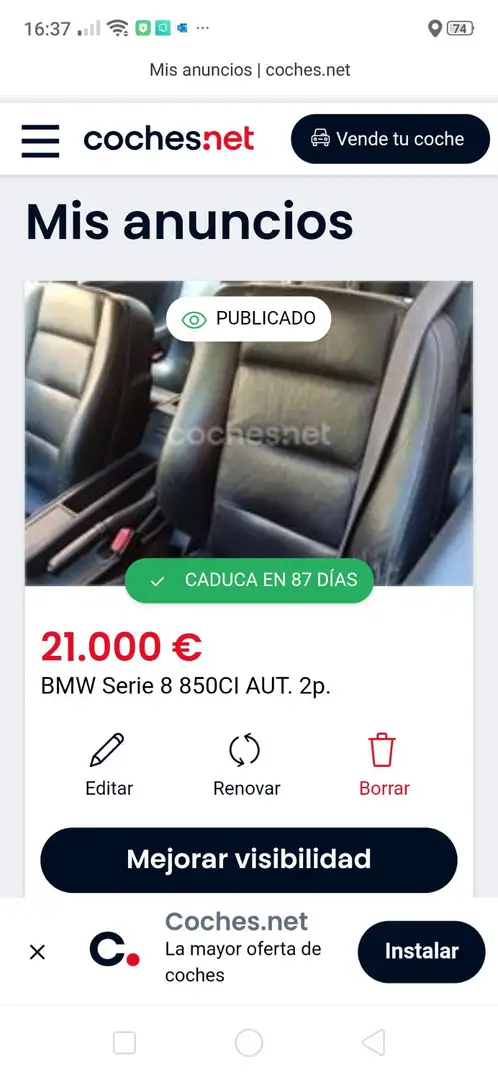 BMW 850 850Ci Aut. Paars - 1