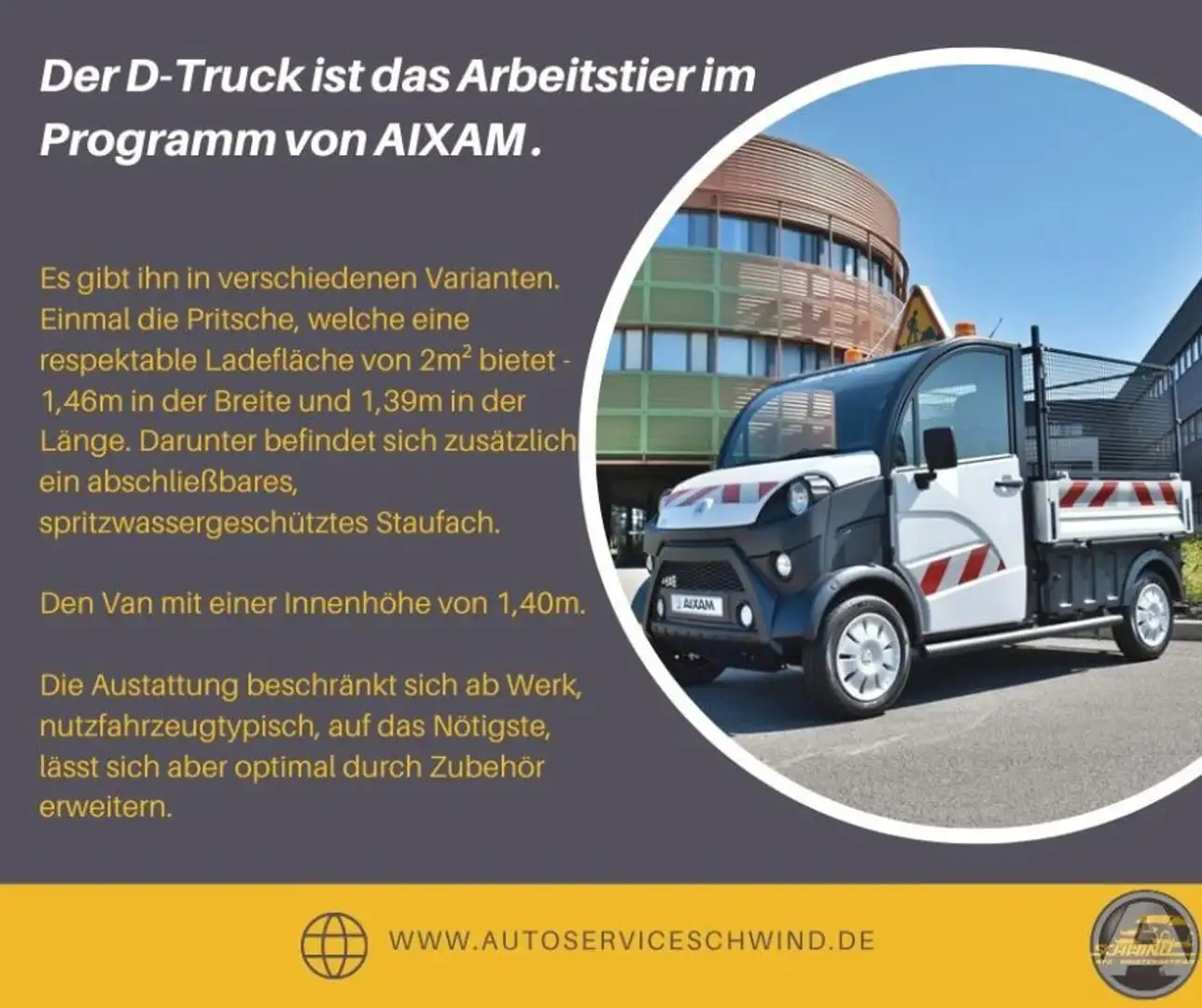 Aixam D-truck VAN Weiß - 2