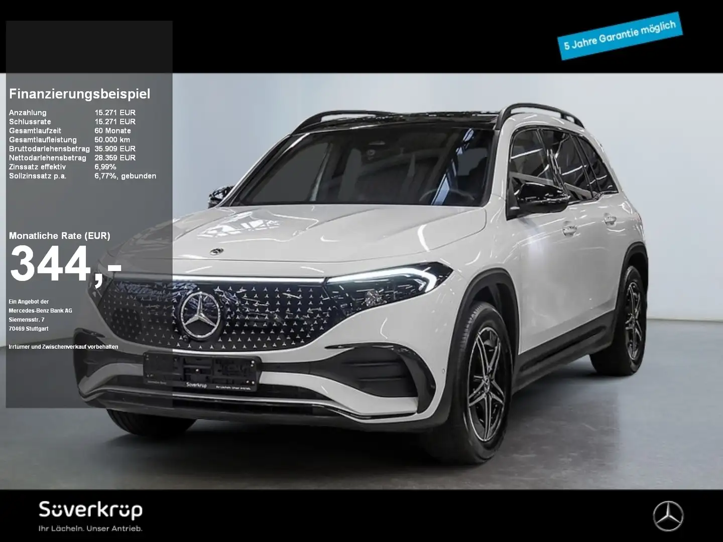 Mercedes-Benz EQB 300 4M , AMG BURM NIGHT 360 KAMERA PANO SPUR Weiß - 1