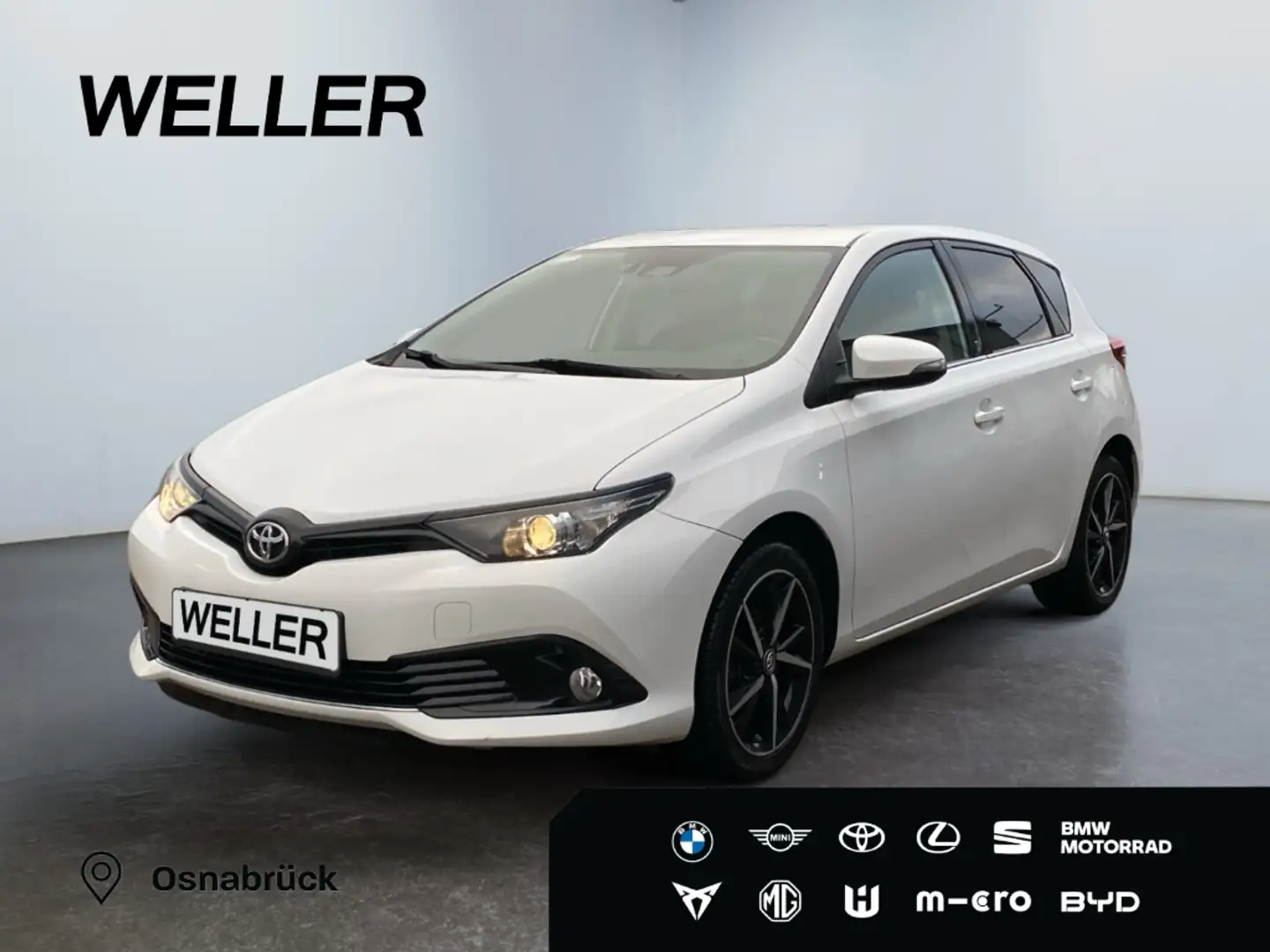 Toyota Auris 1.2 Turbo Team D *RCam*SHZ*Tempo*SmartKey* Weiß - 1