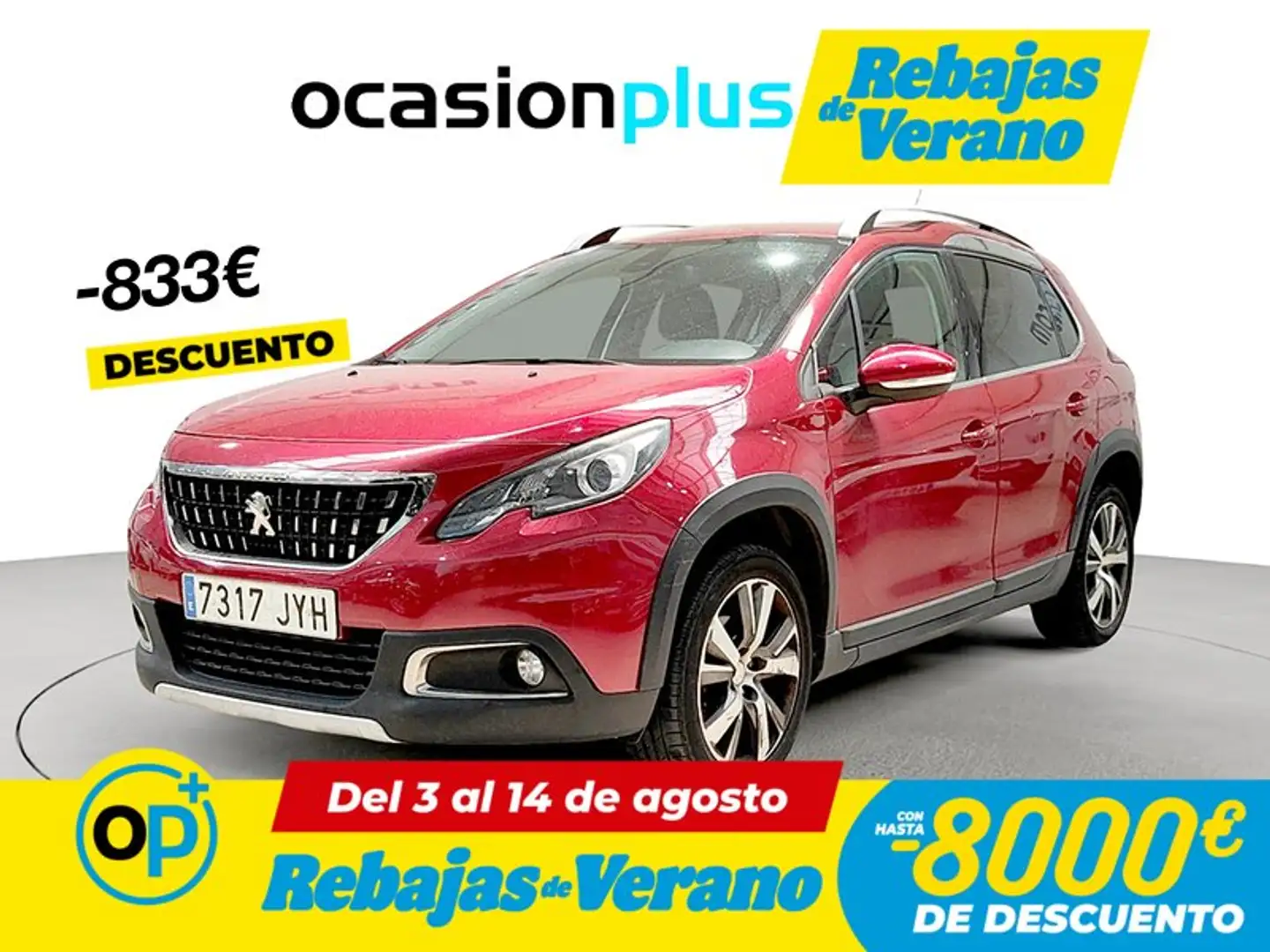 Peugeot 2008 1.6 BlueHDI S&S Allure 120 Rojo - 1