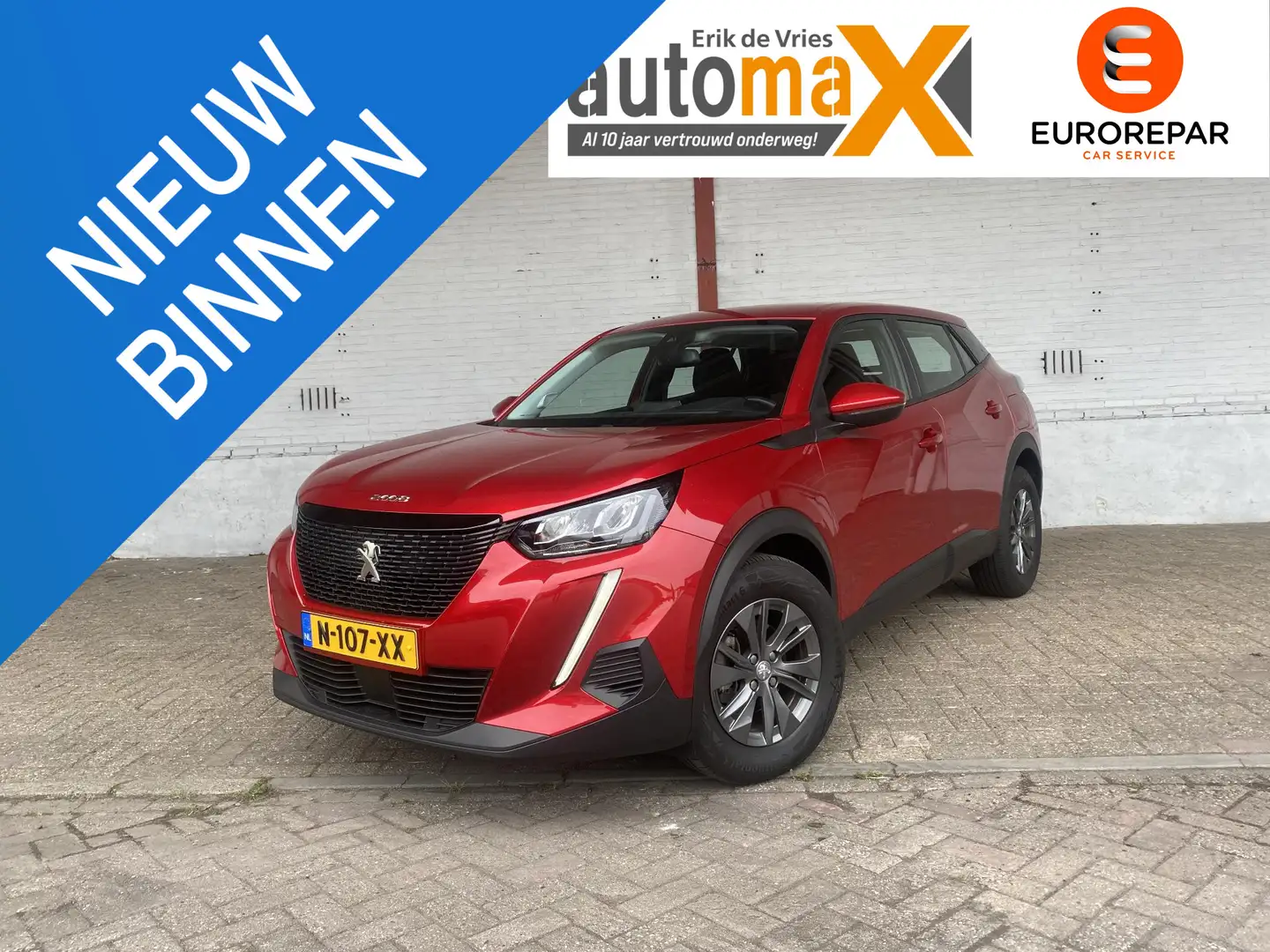 Peugeot 2008 1.2 PureTech Active Pack |1e eigenaar!|Dealer OH!| Rouge - 1
