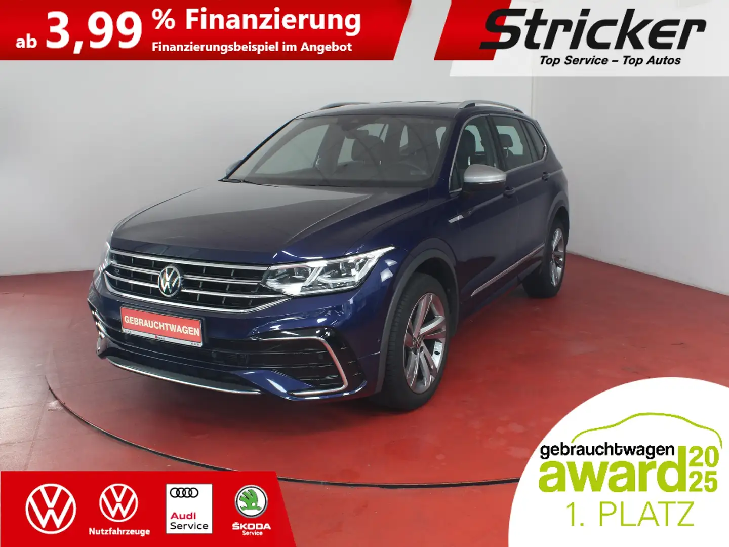 Volkswagen Tiguan Allspace R-Line 2.0TSI 4M DSG 439,-ohne Anzahlung Kamera N Blau - 2