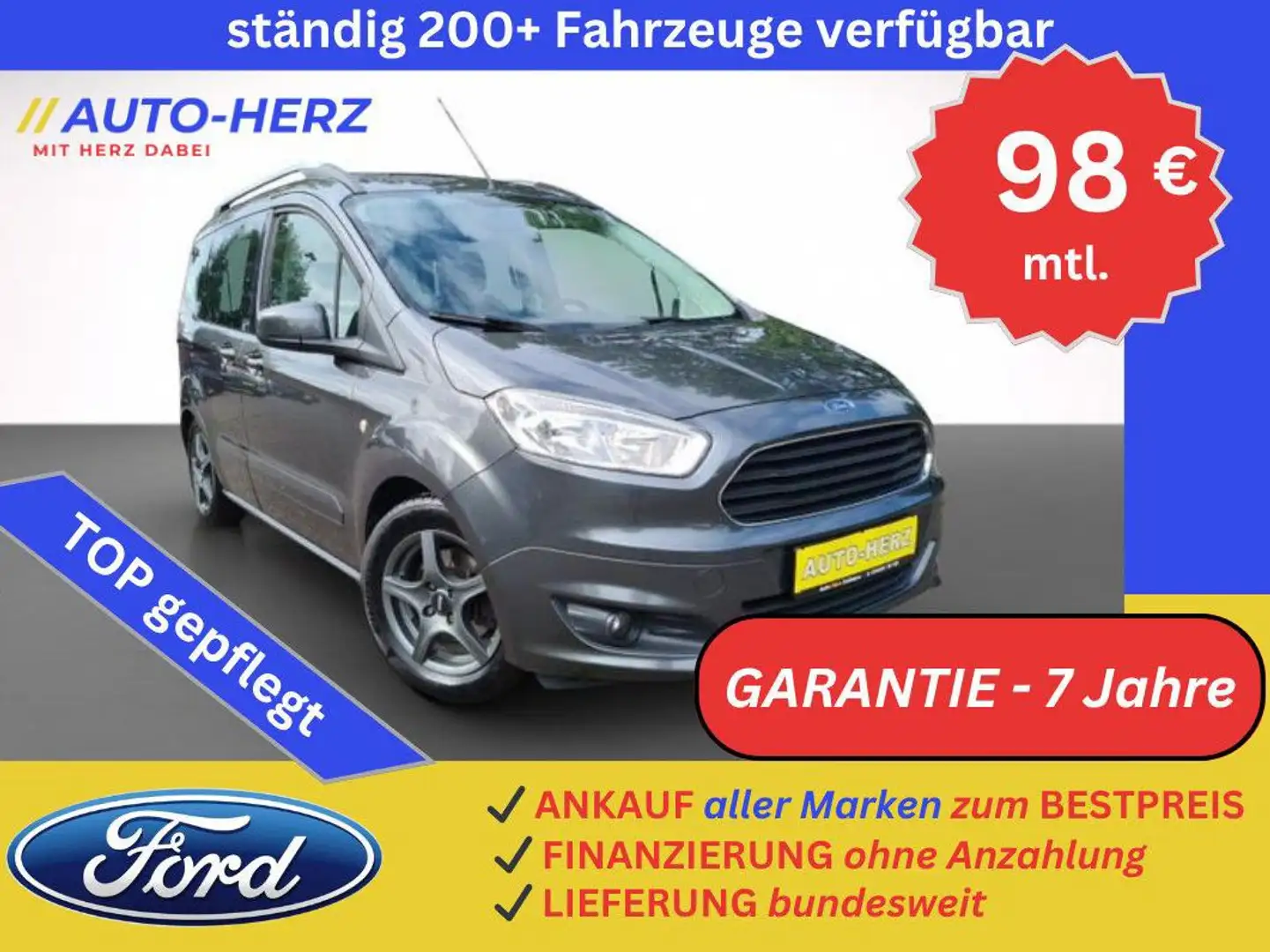 Ford Transit Courier *KLIMA+TEMPO.+2x SCHIEBETÜR+PDC* - 1