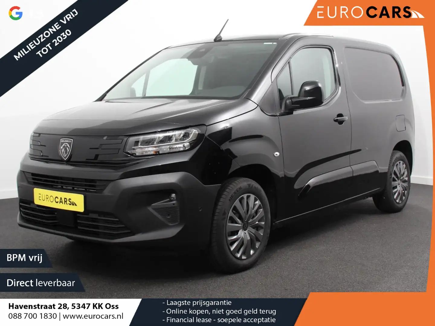 Peugeot Partner 1.5 BlueHDi 130 S&S L1 Automaat Navigatie Apple Ca Zwart - 1