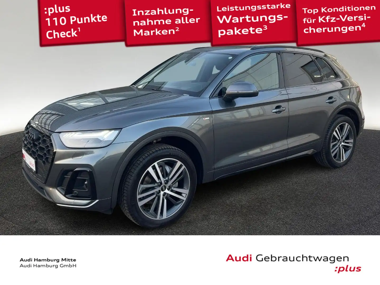 Audi Q5 40 TFSI S line quattro S tronic Matrix Pano B Grau - 1