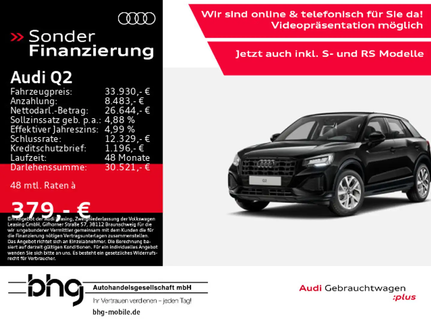 Audi Q2 35 TDI S-tronic advanced DriveSelect el.Heck Zwart - 1
