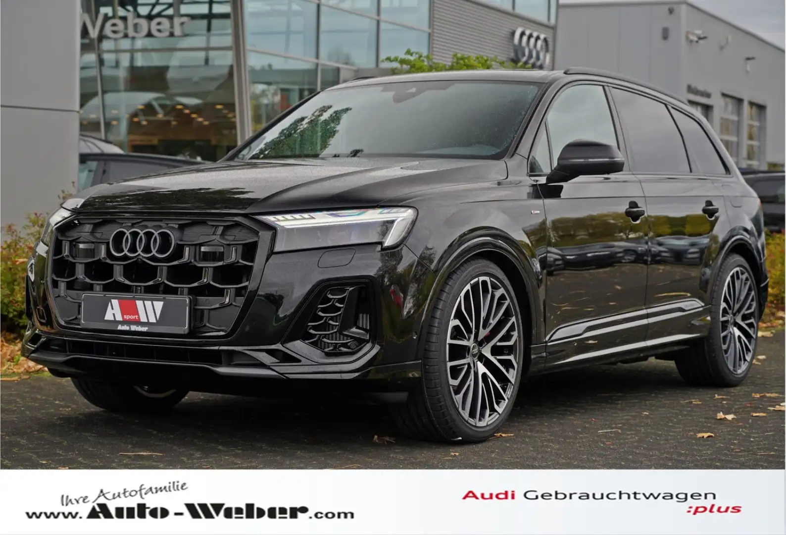 Audi Q7 TFSIe SLINE BUSINESS 22" B&O LASER ALCANTARA Noir - 1