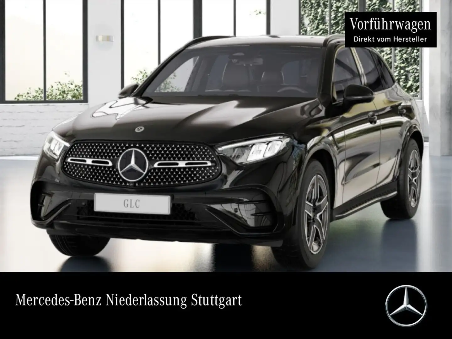 Mercedes-Benz GLC 200 d 4M AMG+NIGHT+360+AHK+LED+TOTW+KEYLESS+9G Schwarz - 1