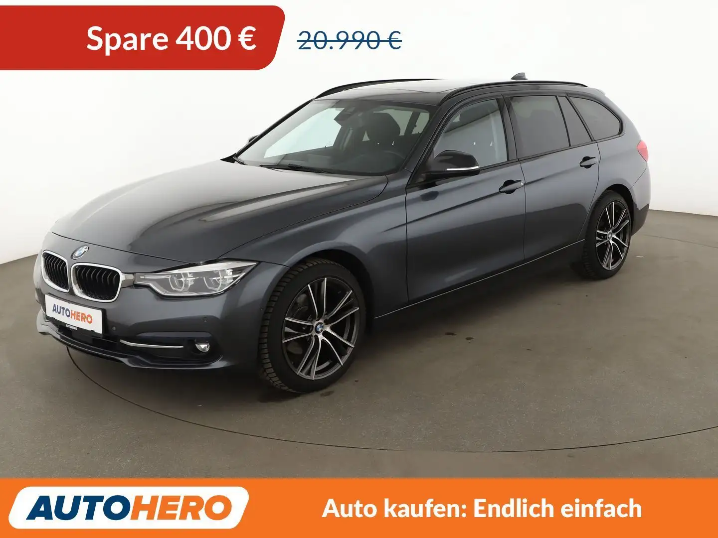 BMW 320 320d Sport Line Aut.*LED*NAVI*ACC*CAM*PDC*SHZ* Gris - 1